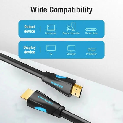 Cable Hdmi 2,0 Certificado 4k 60hz 2 Mts - Vention