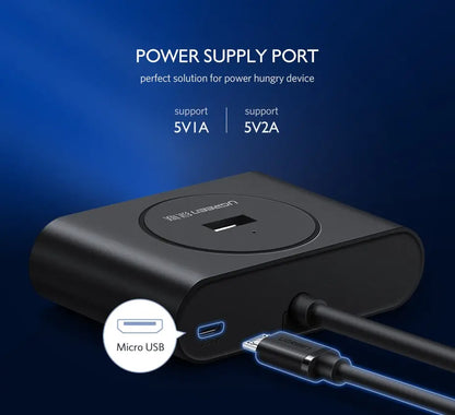 Hub Multipuerto 4 En 1 Usb 3,0 Y Usb C A Usb X4 5gbps Ugreen