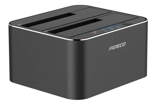 Docking Station 2 Bahias Clonador Sata Hdd Ssd 16tb Fideco