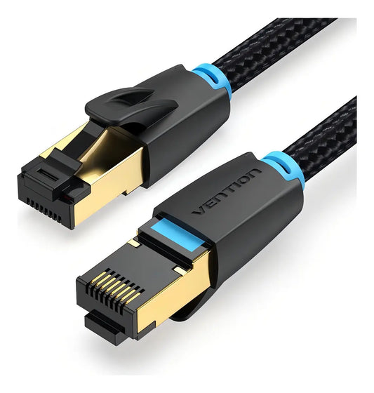 Cable De Red Cat8 5 M Patch Cord Sstp Rj45 Vention