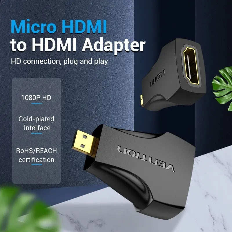 Adaptador Micro Hdmi Macho A Hdmi Hembra Vention