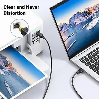 Cable Para Impresora Usb A Usb Tipo B 5m Blindado Ugreen Negro