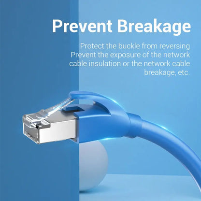 Bolsa 100 Capuchones Rj45 Fichas Cable De Red Azul Vention