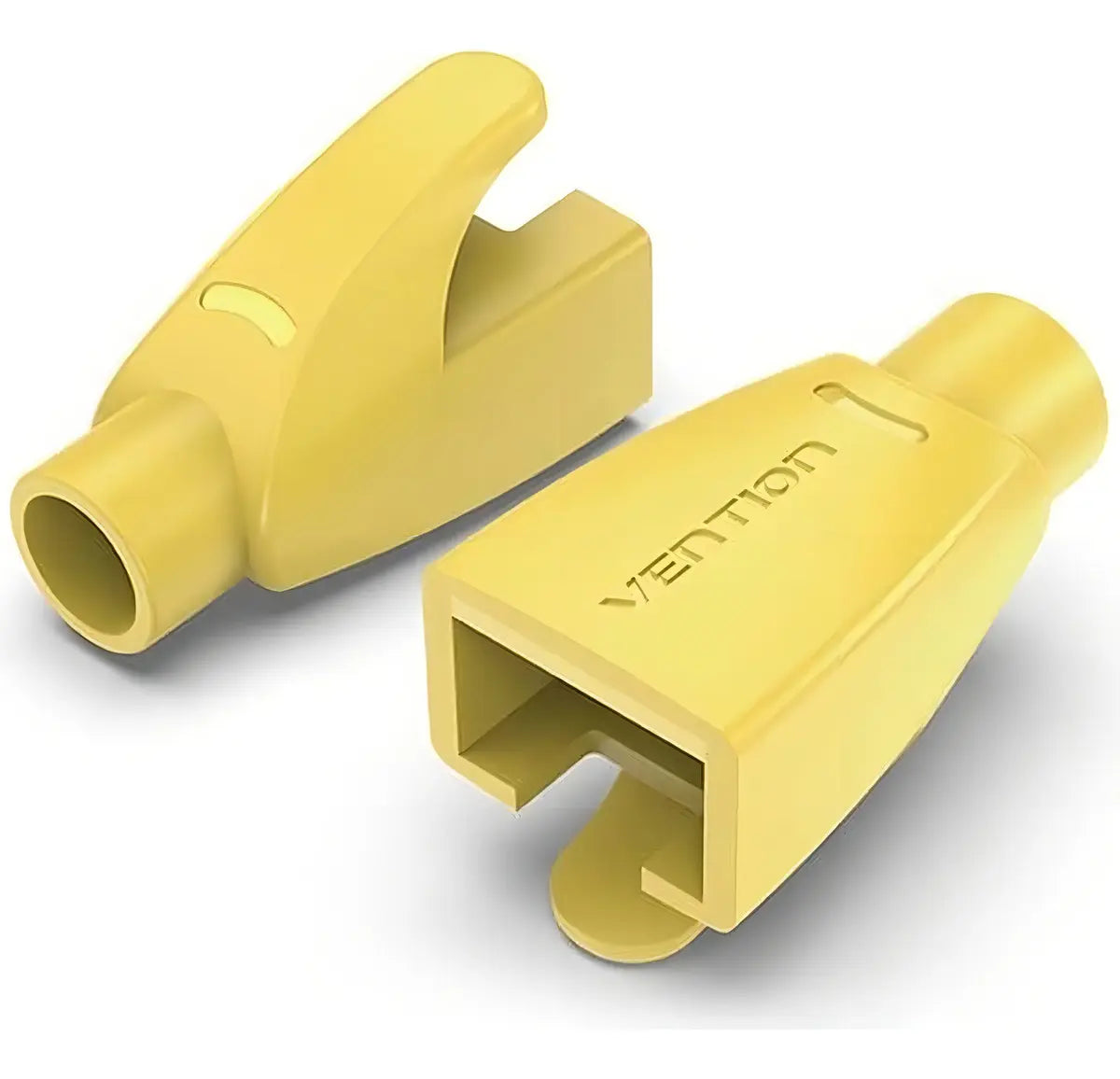 Bolsa 100 Capuchones Rj45 Fichas Cable Red Amarillo Vention