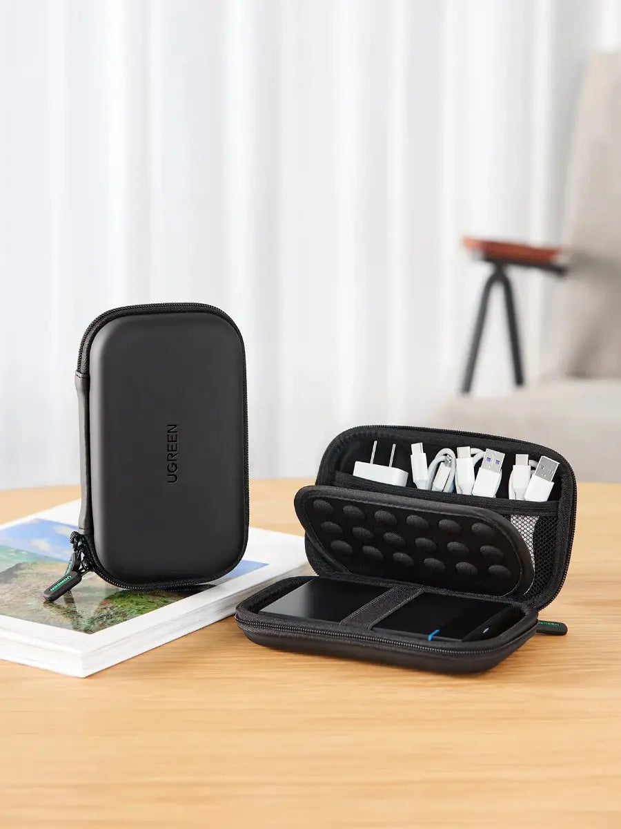 Estuche Portatil Para Disco Duro Externo Cables 2,5 Ugreen