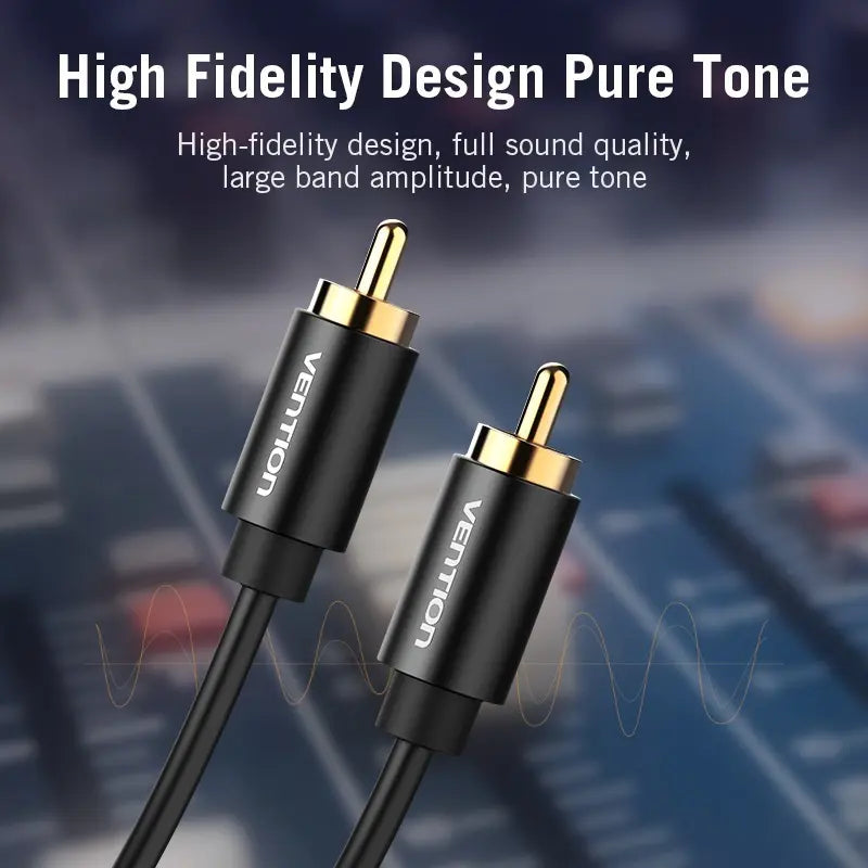 Cable Digital Audio Coaxial Rca De Audio Video 1,5m Vention