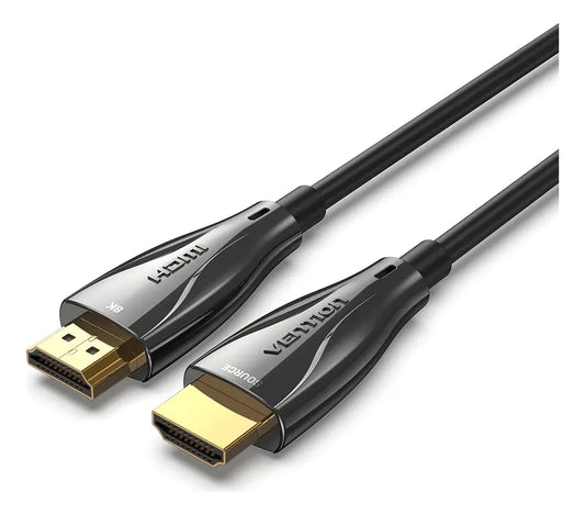 Cable Hdmi 2,1 Fibra Optica 8k 60m 48gbps Aluminio Vention