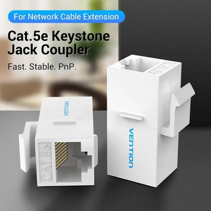 Adaptador Premium Cat5e Utp Union Ficha Rj45 Hembra Vention