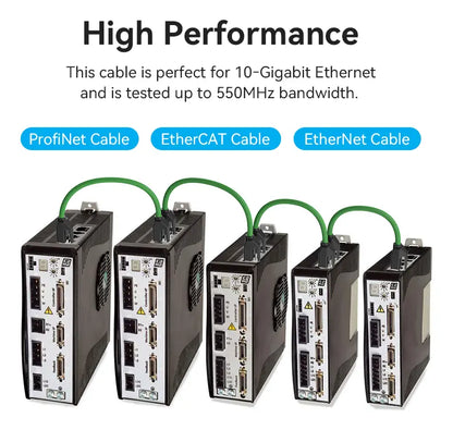Cable De Red Cat6a Rj45 Sftp 10gbps 0,3 Metros Vention