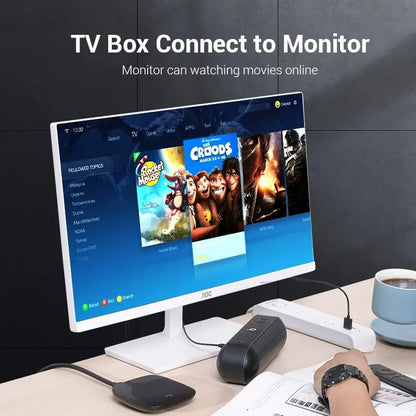 Cable Conversor Hdmi A Vga + Usb Power + Auxiliar 1m Vention