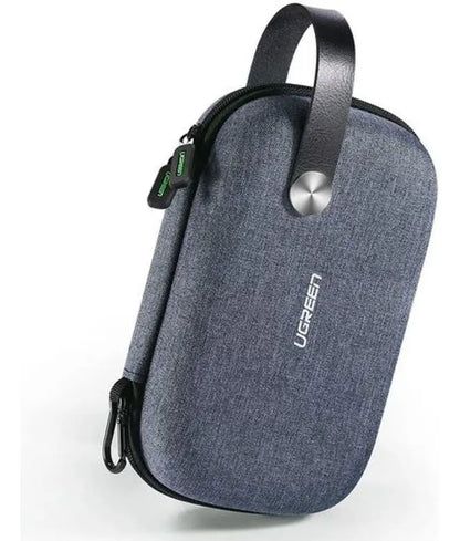 Estuche Organizador De Cables Memorias Discos Viaje Ugreen Gris Oscuro