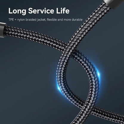 Cable Usb C Trenzado Carga Rapida 3a Premium 3m Vention Negro