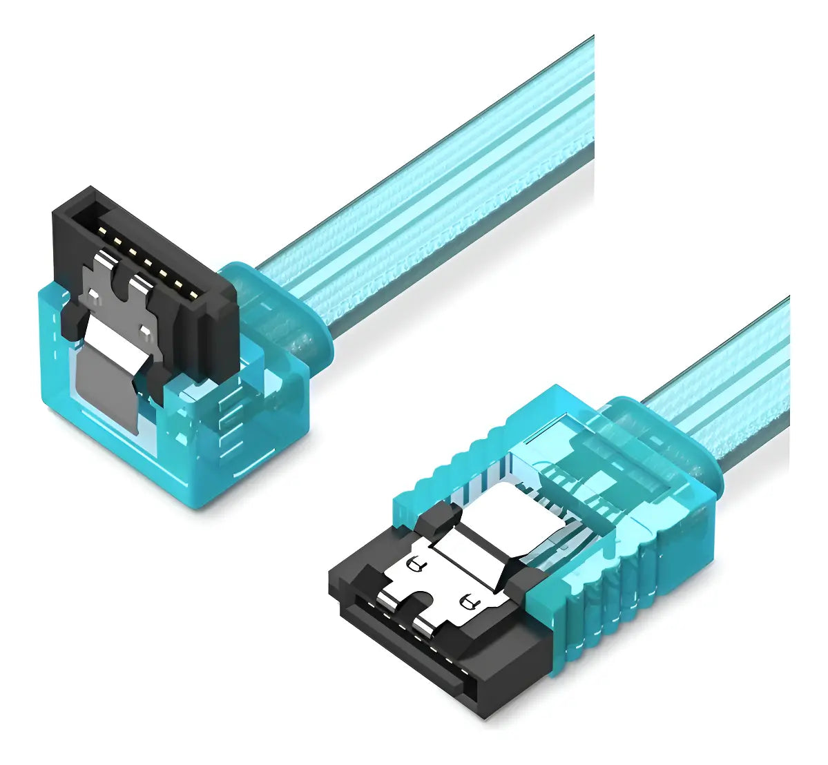 Cable Sata Sata 3,0 Datos Disco Duro Traba Metalica Vention Azul