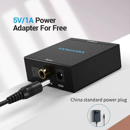 Adaptador Conversor De Audio Rca Digital A Analogico Vention