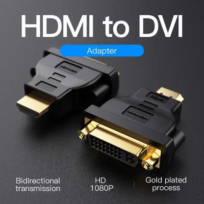 Adaptador Bidireccional Hdmi Macho A Dvi Hembra Vention