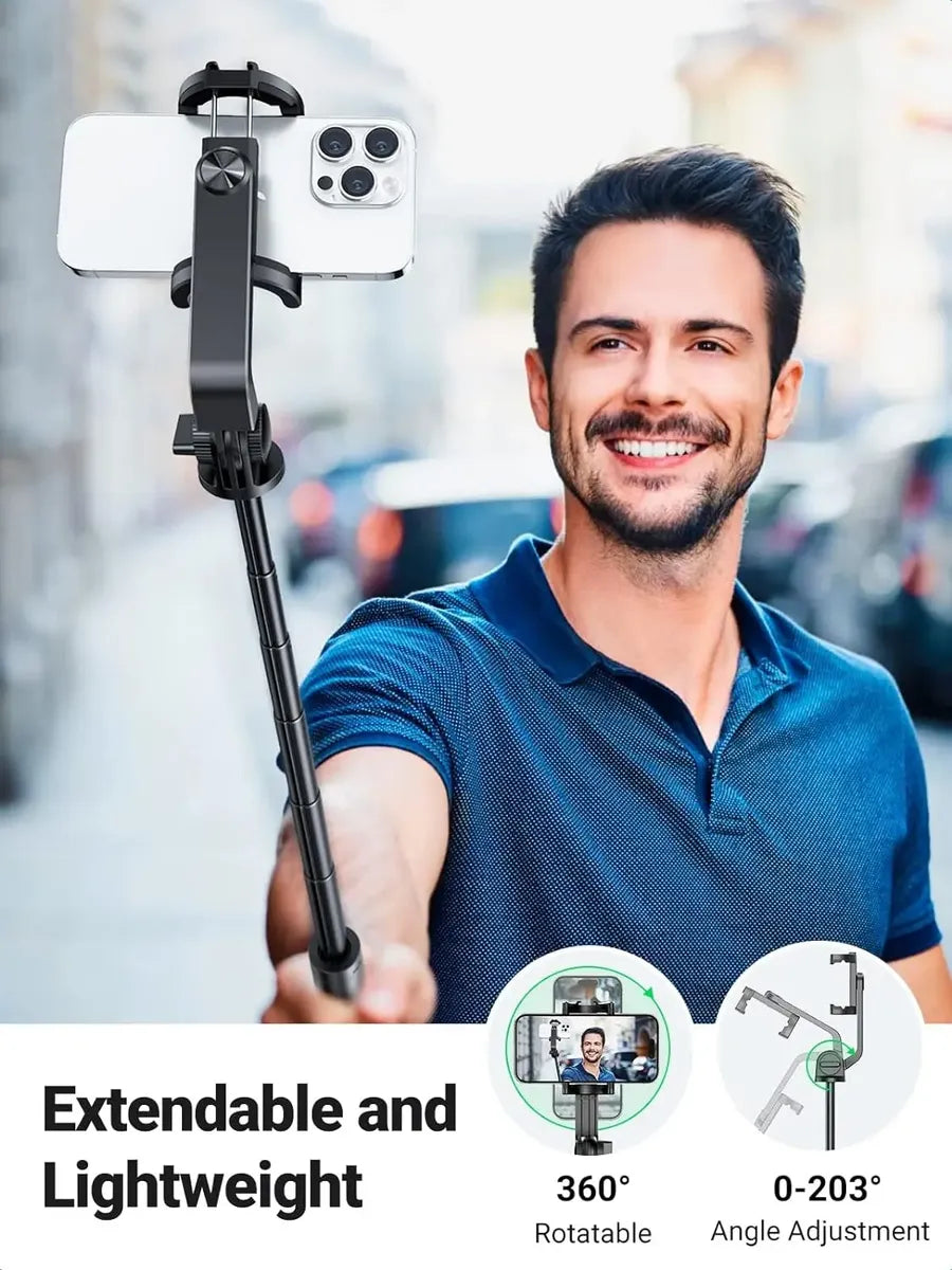 Palo Selfie + Tripode Bluetooth Celular Remoto 360 Ugreen Negro
