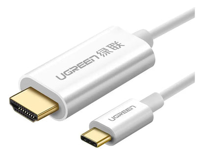 Cable De Video Usb-c A Hdmi 1,5m Blanco 4k 2k @30hz Ugreen