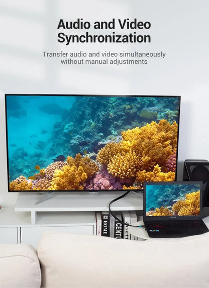 Cable Plano Hdmi 2,0 4k Hdr Arc 1 Metro 18 Gbps Vention