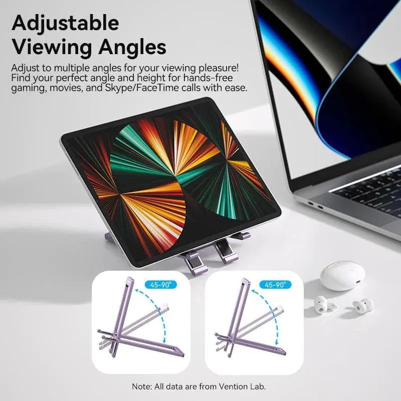 Soporte Para Celular Y Tablet Aluminio Plegable Azul Vention