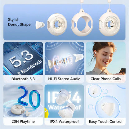 Auriculares Inear Bluetooth 5,3 Hi-fi Ipx4 Touch Vention