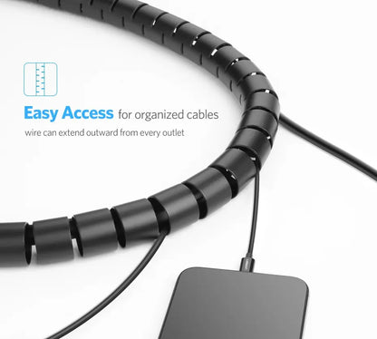 Organizador De Cables Helicoidal Espiral 25mm 1,5m Ugreen