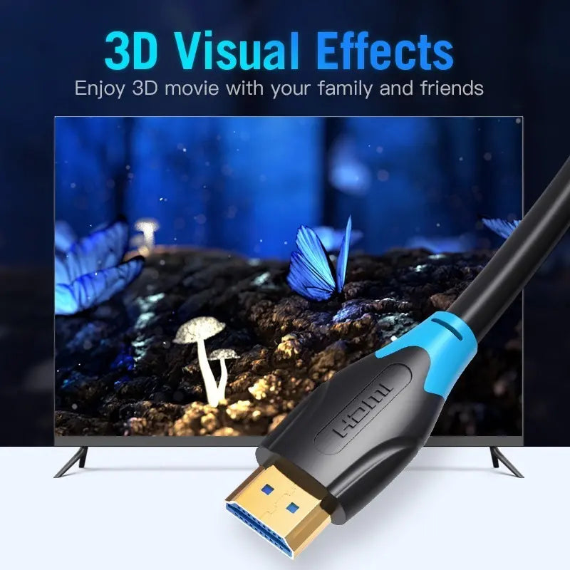 Cable Hdmi 2,0 Certificado 4k 5 Metros 18 Gbps Vention