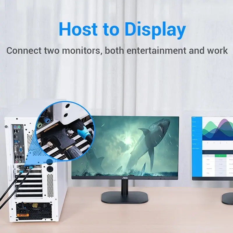 Adaptador Hdmi Hembra A Dvi (24+1) Macho Vention