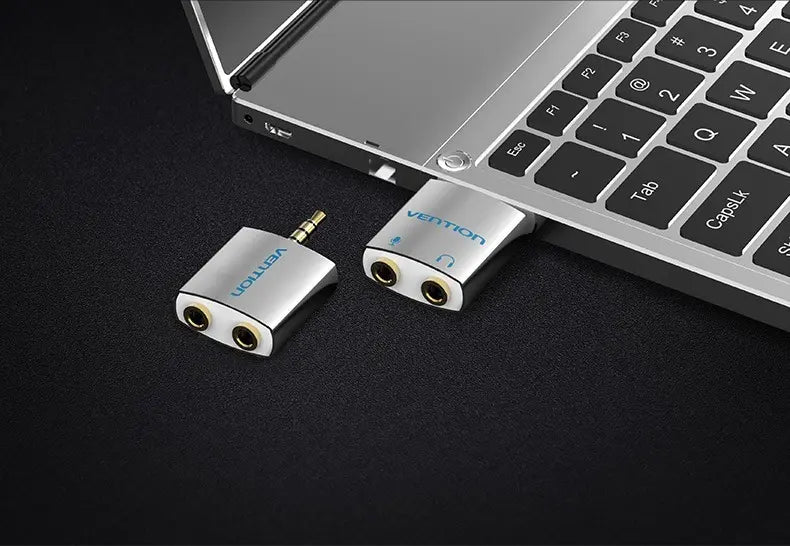 Adaptador 2 Auriculares A Una Salida Mini Plug 3,5 Vention