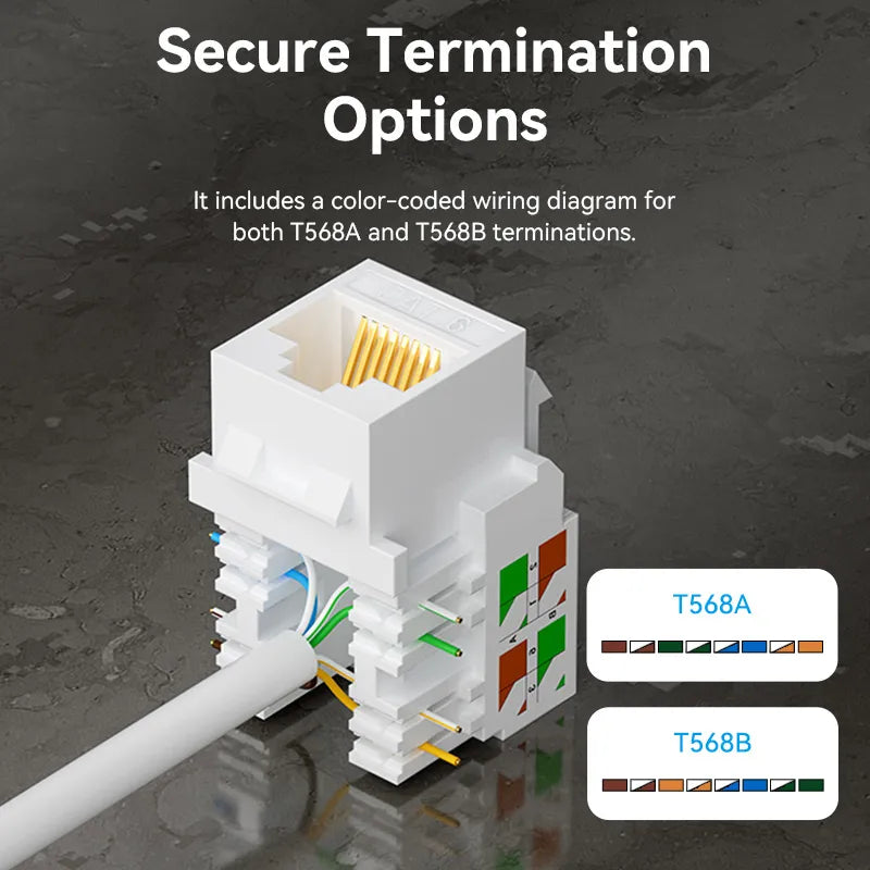 Jack Rj45 Keystone Ficha Utp Cat6 1000mb Vention