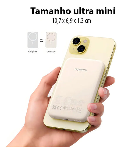 Power Bank Cargador Portatil Magnetico 5000mah Ugreen Blanco