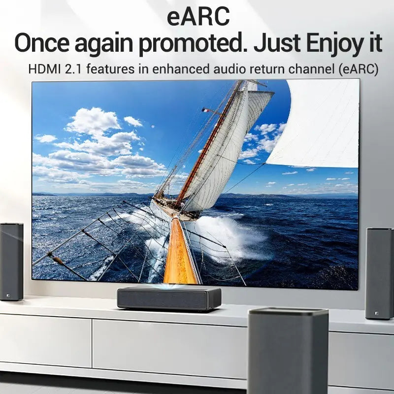 Cable Trenzado Hdmi 2,1 8k Earc Hdr 48gb 2 M Vention