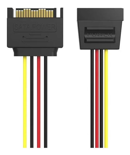 Cable Sata Power Extensor Macho A Hembra 15p 0,3 M Vention