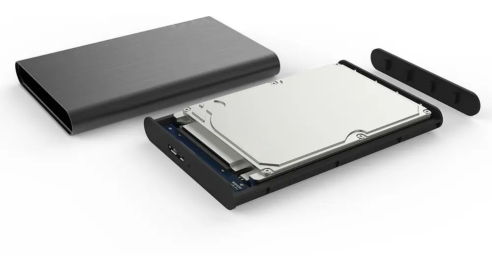 Carry Disk Case Usb 3,0 A Disco Sata 2,5 Hdd Ssd - Fideco Negro