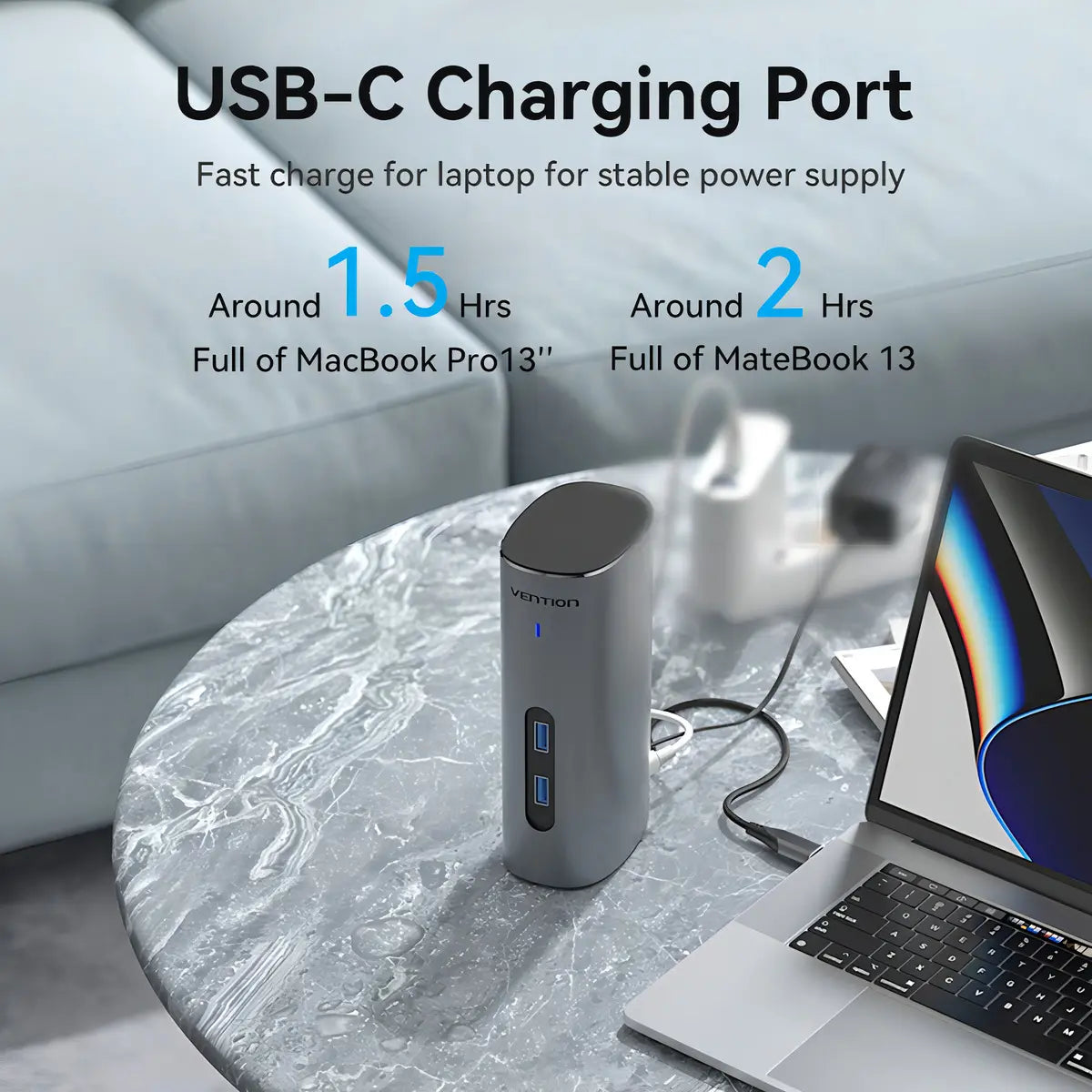 Docking Station 12 En 1 Usbc Hdmi Vga Rj45 Sd/tf Usb Vention