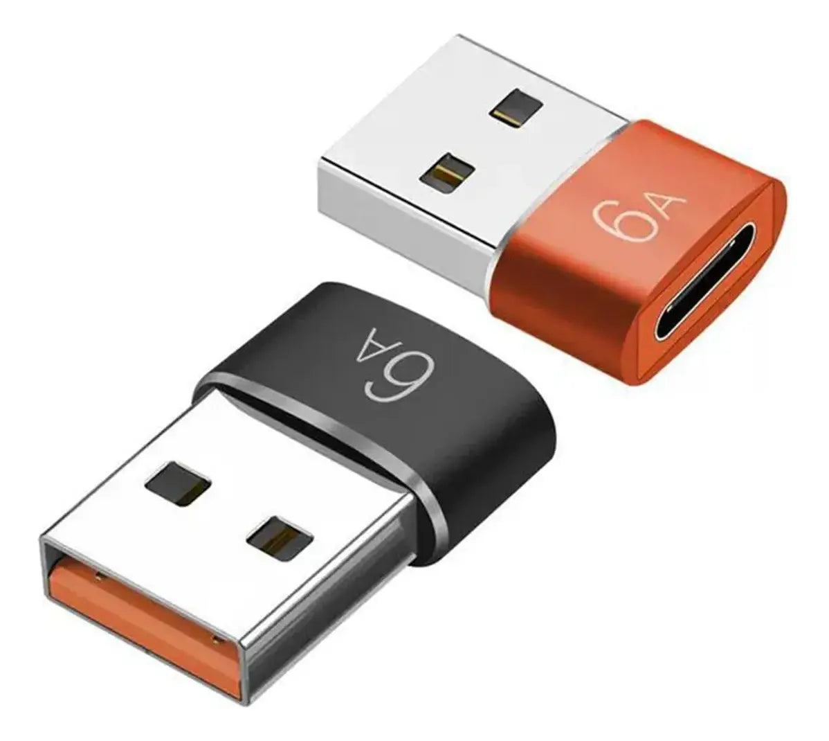 Mini Adaptador Evox Usb Tipo C Hembra A Usb 2,0 Macho Negro