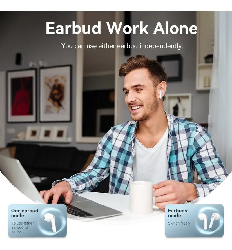 Auriculares Inalambricos Bluetooth 5,3 Ipx4 Elf E02 Vention