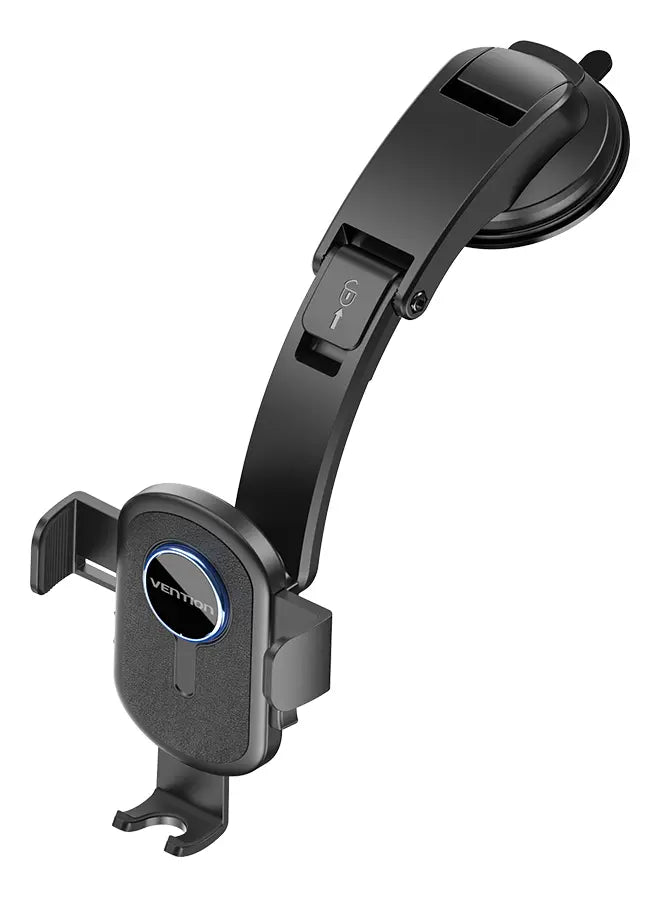 Soporte Celular Auto Ajustable Vidrio Tablero Sopapa Vention Negro