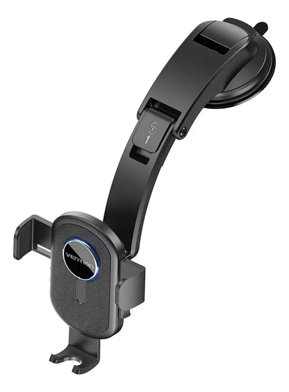 Soporte Celular Auto Ajustable Vidrio Tablero Sopapa Vention Negro