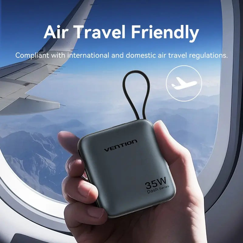Cargador Portatil Power Bank Usb C Pd 10000mah 35w Vention