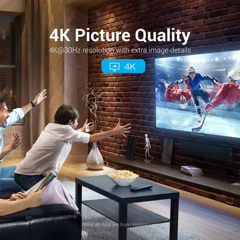 Cable Display Port A Hdmi 2 Metros 4k 30hz Full Hd Vention