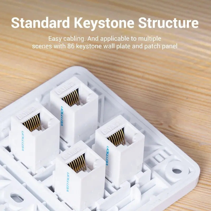 Adaptador Premium Cat5e Utp Union Ficha Rj45 Hembra Vention