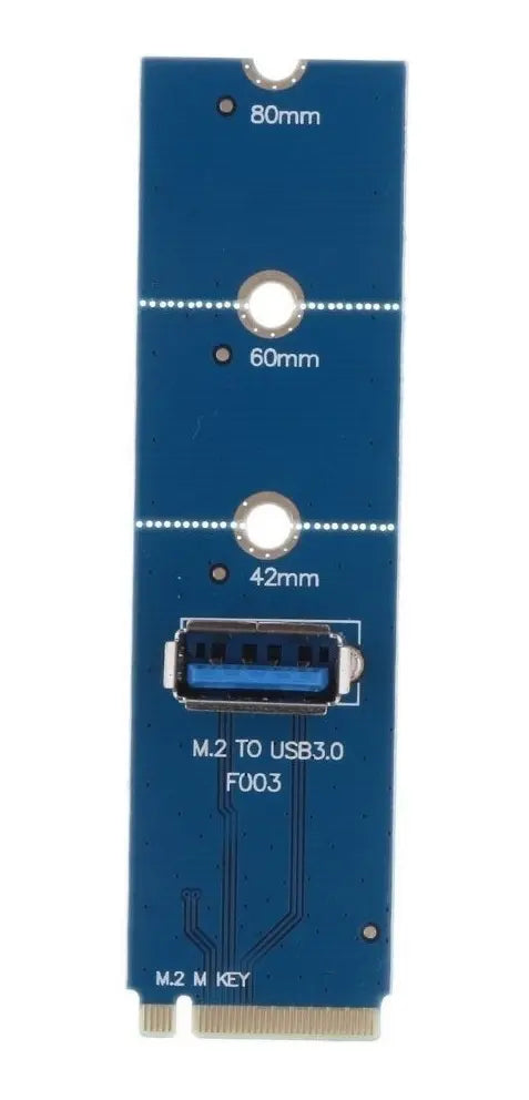 Adaptador Ngff M,2 A Pcie Mineria Riser M2 A Usb3 - Cripto Azul