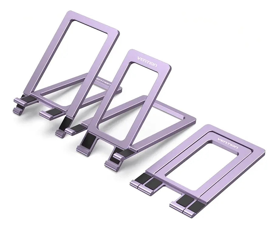 Soporte Para Celular Y Tablet Aluminio Plegable Azul Vention
