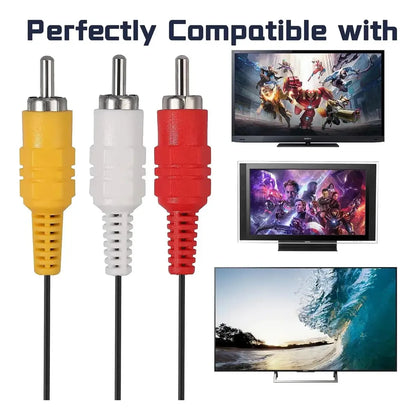 Cable De Audio Y Video Av A Rca Para Ps2 De 1,8 M Evox