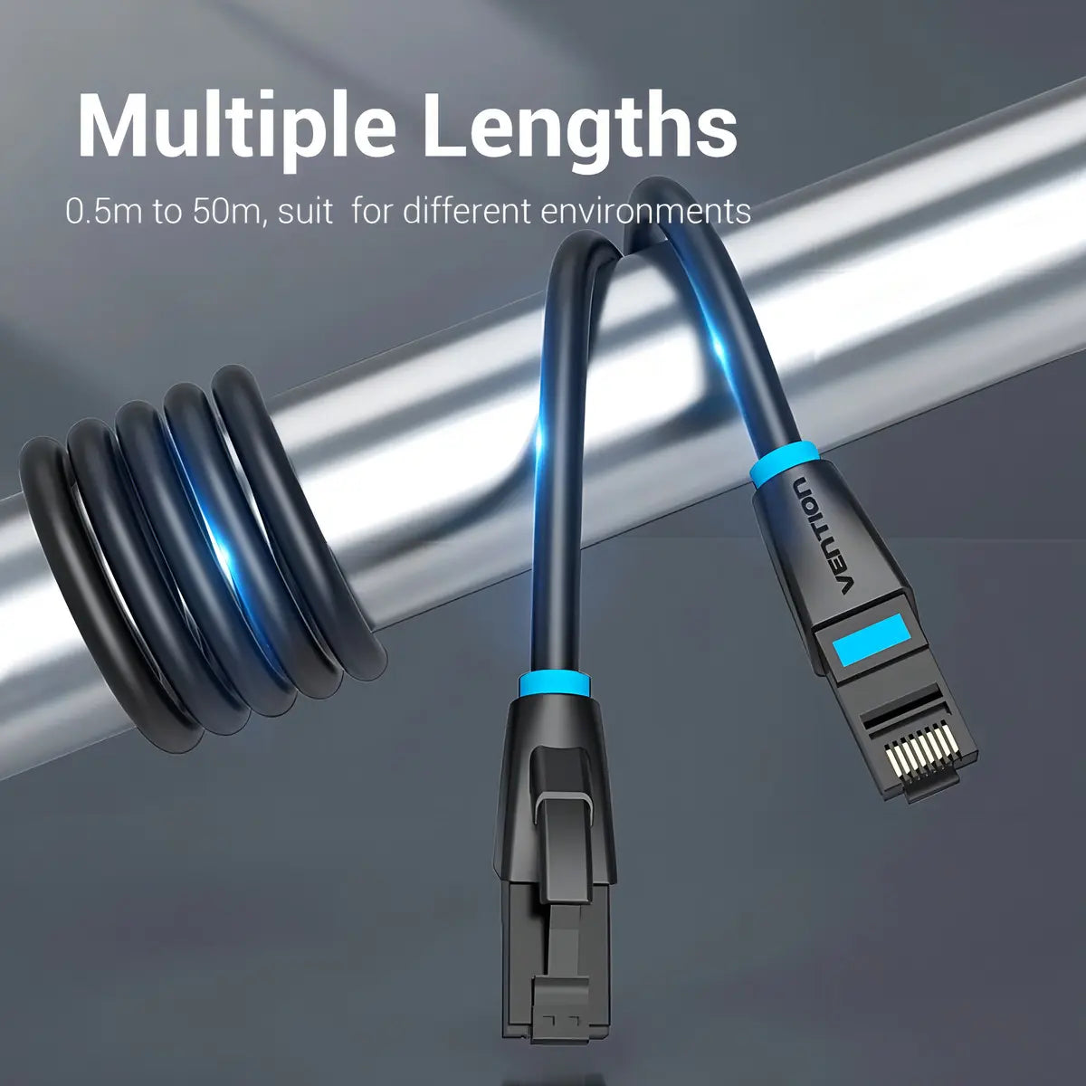 Cable De Red Cat6 Patch Cord Rj45 Gigabit 1m Vention