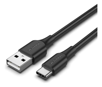 Cable Usb A Usb-c 3a 480mbps Datos Y Carga 1m Vention Negro