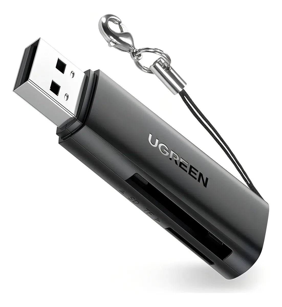 Lectora De Tarjeta - 2 En 1 - Usb 3,0 - Sd + Tf Dual Ugreen Negro