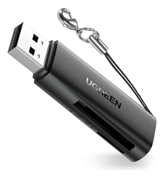 Lectora De Tarjeta - 2 En 1 - Usb 3,0 - Sd + Tf Dual Ugreen Negro