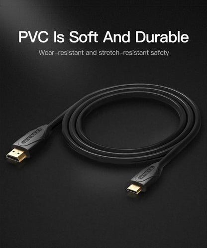 Cable Mini Hdmi A Hdmi 2,0 4k Hdr Arc Hec 1,5 Metros Vention
