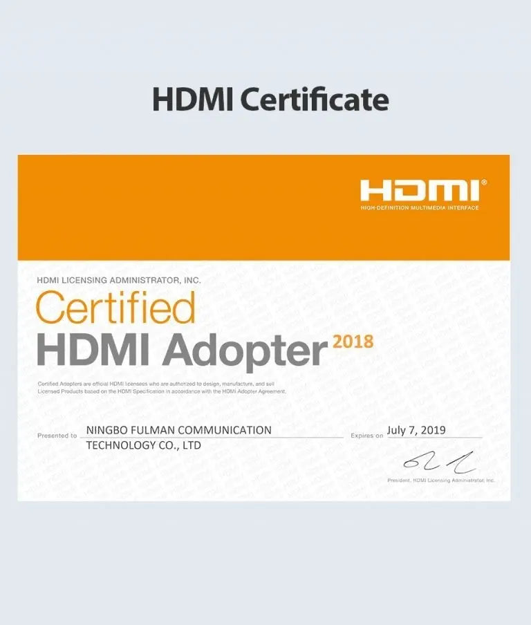 Cable Hdmi 2,0 Ultra Liviano 4k Hdr 60hz 0,5 Metros Vention